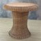 Vintage Rattan Table with Built-in Wooden Board, 1970s, Image 1