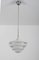 Lámpara colgante Bauhaus de vidrio opalino al estilo de Poul Henningsen, años 30, Imagen 6