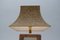 German Ceramic Table Lamp with Cork Shade from Leola, 1970s, Image 4