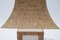 German Ceramic Table Lamp with Cork Shade from Leola, 1970s 7