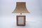 German Ceramic Table Lamp with Cork Shade from Leola, 1970s, Image 1