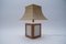German Ceramic Table Lamp with Cork Shade from Leola, 1970s, Image 3