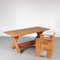 Italian Crate Desk with Chair by Gerrit Rietveld for Cassina, 1970s, Set of 2 7