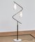 Brass Floor Lamp with Two Opaline Shades or Vases from Stilnovo, Italy, 1950s, Image 1