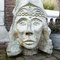 Brutalist Concrete Egyptian Head Statue, 1960s 4