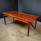 Antique Red-Brown Cherry Dining Table with Drawers 2