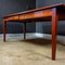 Antique Red-Brown Cherry Dining Table with Drawers 4