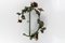Art Nouveau Round Wrought Iron Poppies Floral Wall Mirror, 1930s 15
