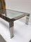 Italian Chrome-Plated Metal and Brass Coffee Table from Renato Zevi, 1970s 2