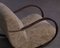 Swedish Sheepskin Rocking Chair, 1950s 7