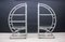 Large Round Rattan Shelves, 1970s, Set of 2 1