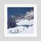 Walking Up Cortina D’ampezzo Oversize C Print Framed in White by Slim Aarons 1