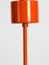 Space Age Metal and Orange Glass Globes Atomic Ceiling Lamp from kaiser Leuchten, 1960s, Image 9