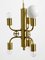 Large Brass Anodized Metal Church Pendant Lamp, 1970s, Image 11