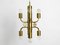 Large Brass Anodized Metal Church Pendant Lamp, 1970s, Image 4