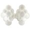 Wall Sconces with White Glass Discs from Vistosi, 1960s, Set of 2, Image 1