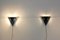 Apliques de pared triangulares holandeses modernos de vidrio y acero. Juego de 2, Imagen 9