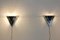 Moderne Niederländische Dreieckige Wandleuchten aus Glas & Stahl, 2er Set 10