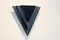 Dutch Modern Glass & Steel Triangular Wall Sconces, Set of 2 1
