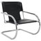 Italian Chrome and Leather Cantilever Chair from Arrben, 1960s, Image 1