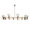Vintage Brass and Ivory Color Ceiling Lamp by Diego Mardegan 9