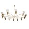 Vintage Brass and Ivory Color Ceiling Lamp by Diego Mardegan, Image 8