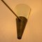 Vintage Brass and Ivory Color Ceiling Lamp by Diego Mardegan, Image 4