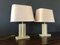 Brass and Travertine Table Lamps, 1970s, Set of 2 4