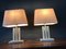 Brass and Travertine Table Lamps, 1970s, Set of 2 9