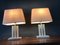 Brass and Travertine Table Lamps, 1970s, Set of 2, Image 9