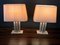 Lampade da tavolo in ottone e travertino, anni '70, set di 2, Immagine 6