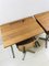 Vintage Dutch School Wooden Desks and Chairs Set, 1950s, Set of 4, Image 16