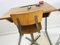Vintage Dutch School Wooden Desks and Chairs Set, 1950s, Set of 4 7