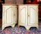 18th Century Louis XV Molded Lacquered Wood Corner Cabinets, Set of 2 1