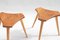 French Elm and Beech Stools, 1950s, Set of 2 9