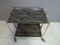 Mid-Century Black Gold Folding Trolley and Serving Tray Set from Textable, Image 4