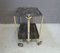 Mid-Century Black Gold Folding Trolley and Serving Tray Set from Textable 3