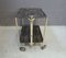 Mid-Century Black Gold Folding Trolley and Serving Tray Set from Textable, Image 3