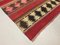 Vintage Turkish Red, Pink, Black, and Beige Wool Kilim Rug, 1950s, Image 8