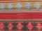 Vintage Turkish Red, Pink, Black, and Beige Wool Kilim Rug, 1950s, Image 7