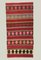 Vintage Turkish Red, Pink, Black, and Beige Wool Kilim Rug, 1950s, Image 1