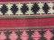 Alfombra Kilim turca vintage de lana en rojo, rosa, negro y beige, años 50, Imagen 6