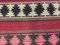 Vintage Turkish Red, Pink, Black, and Beige Wool Kilim Rug, 1950s 6