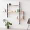 Phi-60 Medium Shelving System in Black by Jordi Canudas for Delica 8