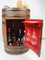 Antique Oak and Brass Barrel Wine or Liquor Cabinet 17