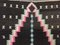 Small Vintage Turkish Black, Beige, and Pink Wool Kilim Prayer Rug, 1950s 7