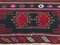 Petit Tapis Kilim Vintage en Laine Noire, Rouge et Bleue, Turquie, 1950s 9