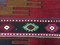 Small Vintage Turkish Black, Red, and Blue Wool Kilim Rug, 1950s, Image 7