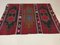 Petit Tapis Kilim Vintage en Laine Noire, Rouge et Bleue, Turquie, 1950s 2