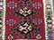 Kleiner türkischer Vintage Kelim-Teppich aus Wolle in Schwarz, Rot und Blau, 1950er 6